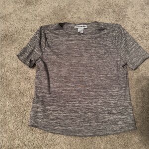 Cotton Emporium Textured Knit Short Sleeve Top – Size S